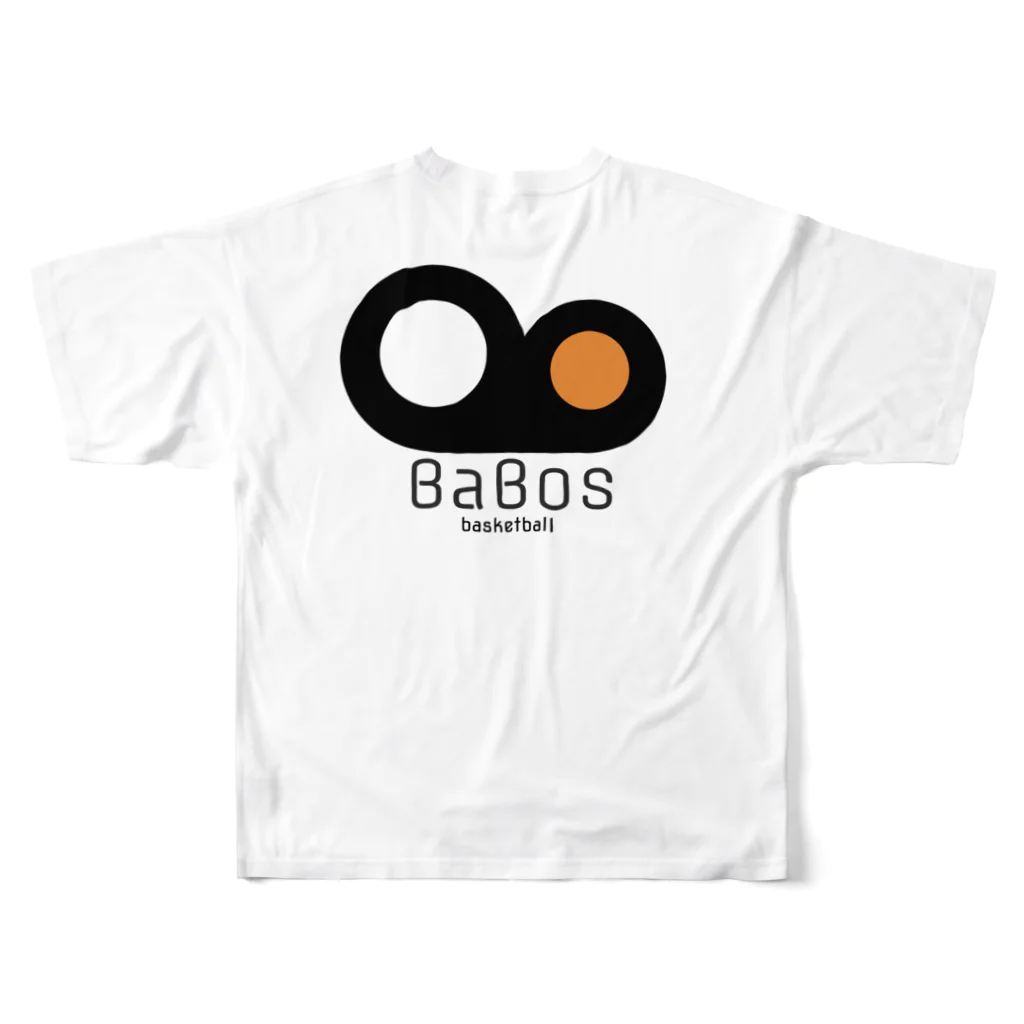 BaBos スポーツウェアブランドのBaBos basketball フルグラフィックTシャツの背面