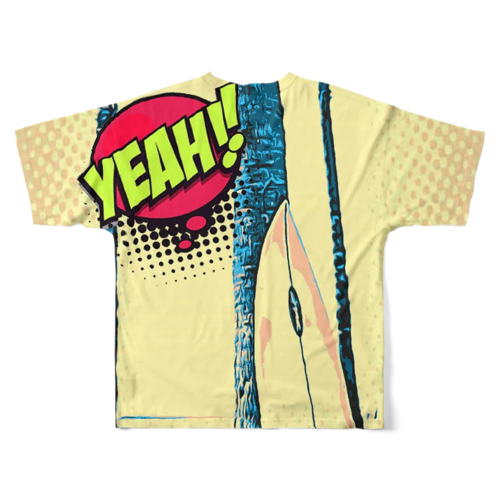 RaRaRa-Designのsurfing All-Over Print T-Shirt :back