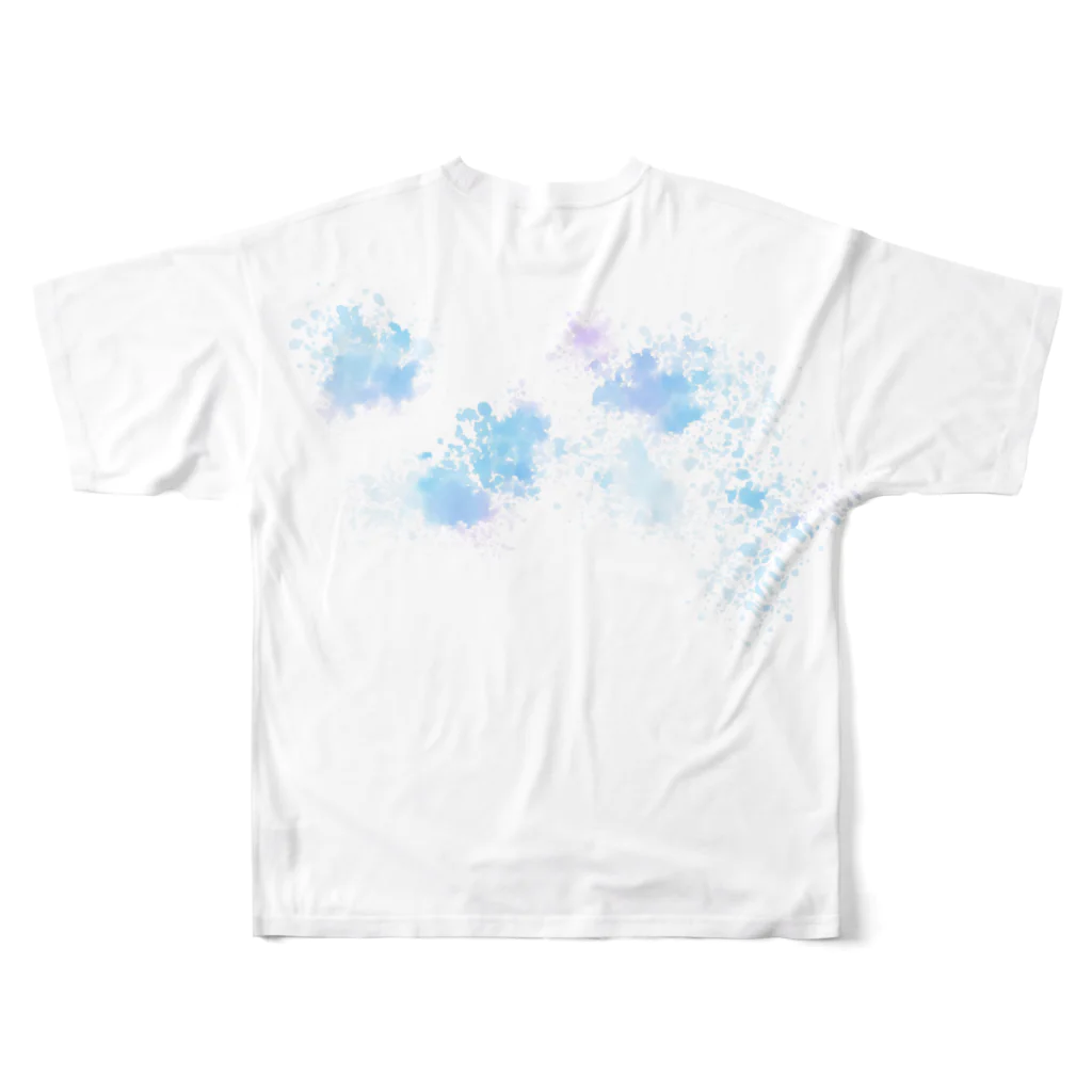 NASSYの水彩E All-Over Print T-Shirt :back