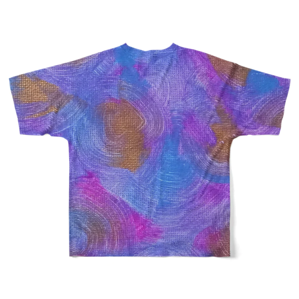 siesta.のUZU. コットンキャンディー All-Over Print T-Shirt :back