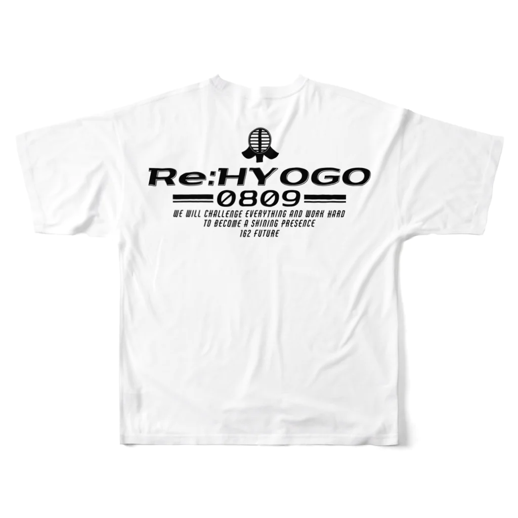 DEEBO ART WORKSのHYOGO-0809- フルグラフィックTシャツの背面