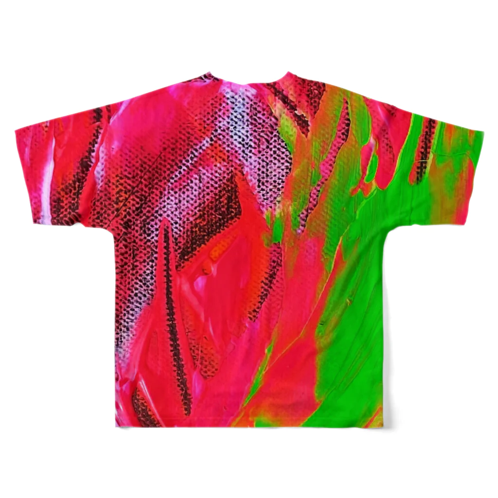 ARTISOURCEのFLOWER FLAME All-Over Print T-Shirt :back