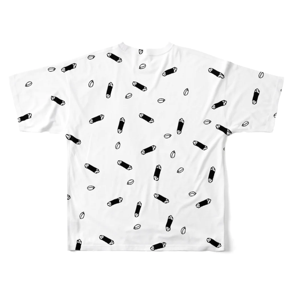 素朴堂の海苔ピー All-Over Print T-Shirt :back