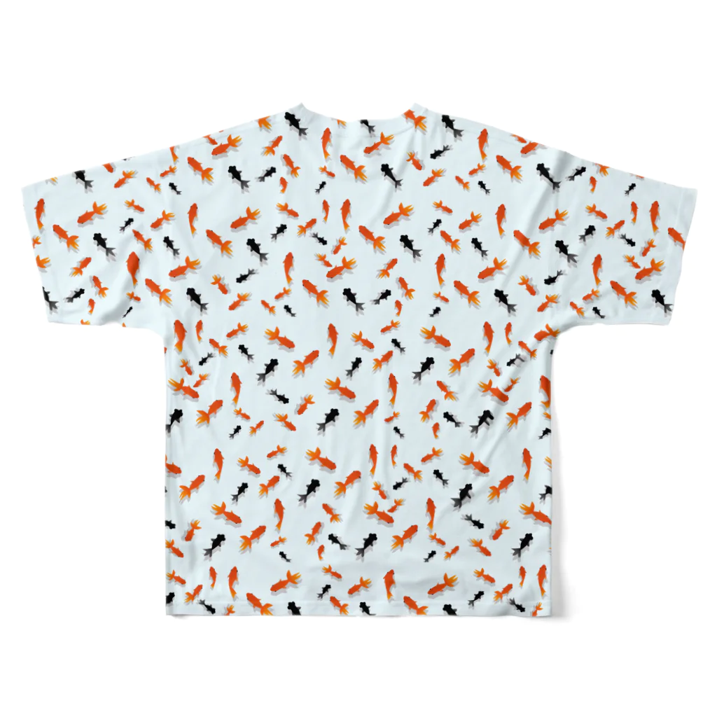 rioka24ki10の金魚 All-Over Print T-Shirt :back