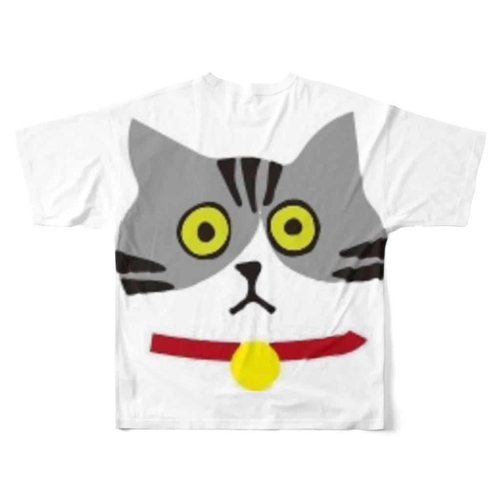 Panda factoryのハチワレ All-Over Print T-Shirt :back