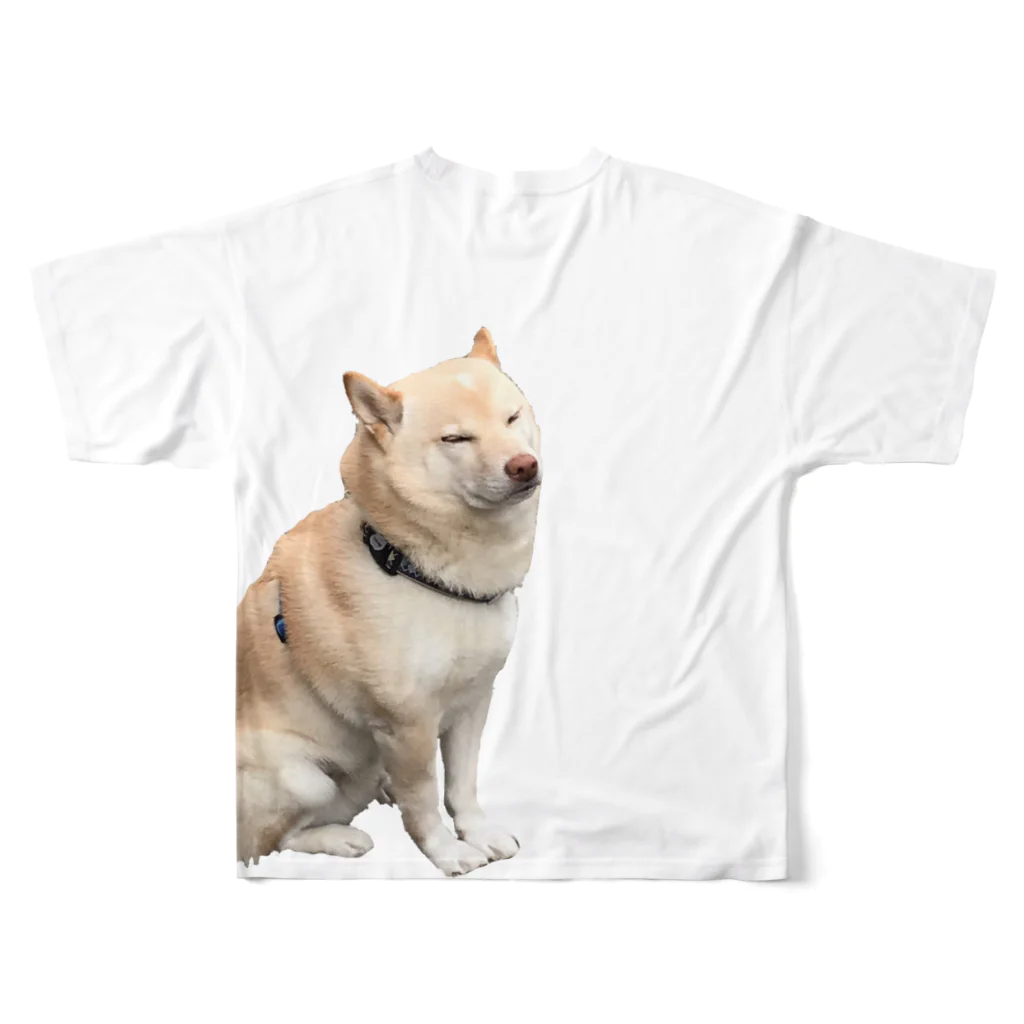 本日のおだしまのたけゆき(開閉)フルグラTシャツ All-Over Print T-Shirt :back
