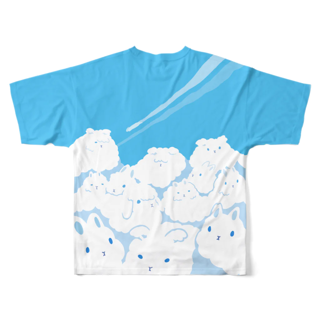 大賀一五の店の巨兎雲が来た All-Over Print T-Shirt :back