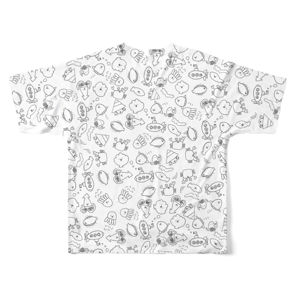 ぎょぐんのぎょぐん All-Over Print T-Shirt :back