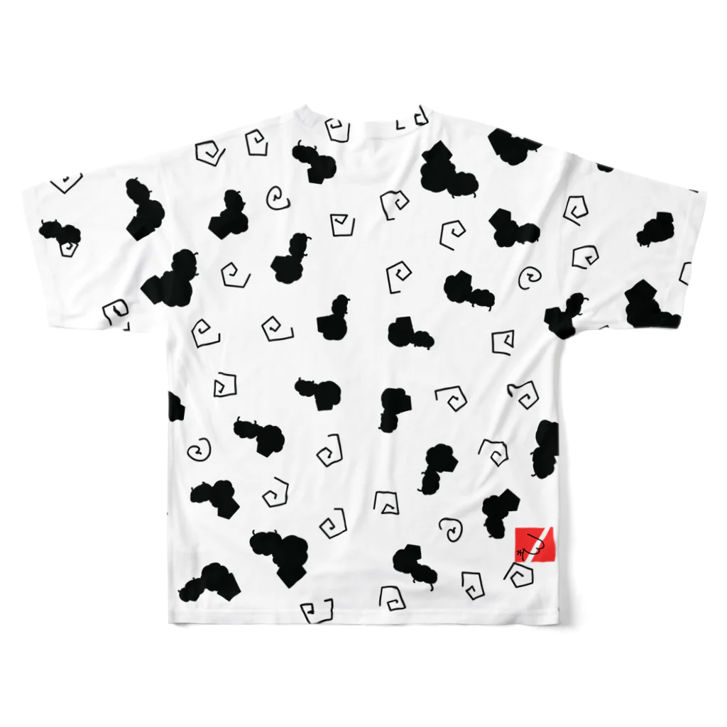 shu3sanのshu3shop All-Over Print T-Shirt :back