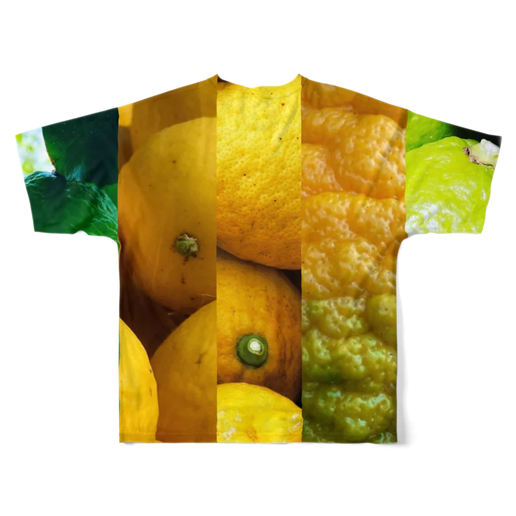 ﾆｼｷｵﾘ🍋Collectionのcitrusシャツ縦 All-Over Print T-Shirt :back