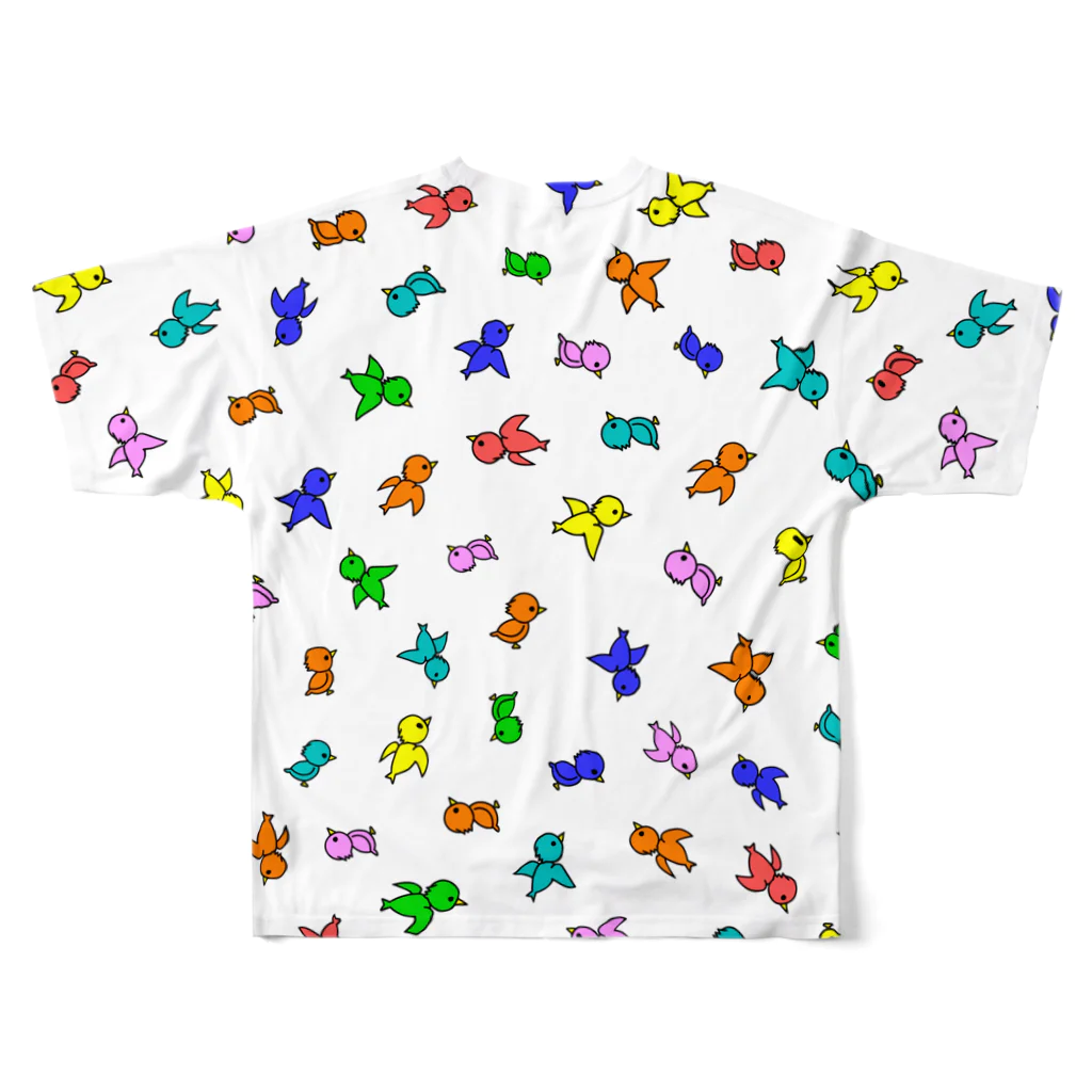 wacky mackeyのいろとりどり All-Over Print T-Shirt :back