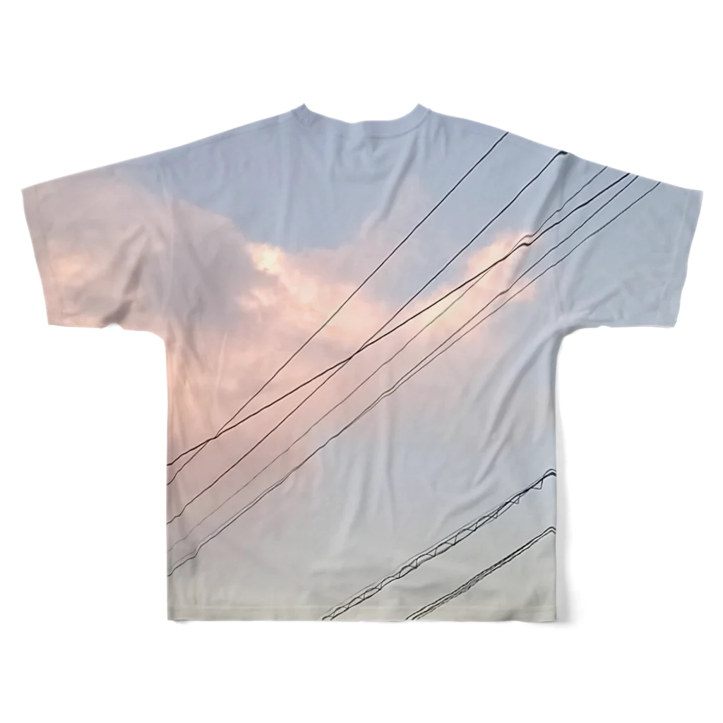 粉末の秋空 フルグラフィックTシャツの背面