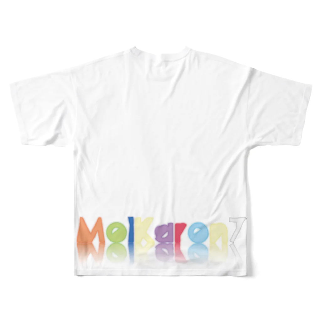 MolKaronのMolKaron７　鏡文字 All-Over Print T-Shirt :back