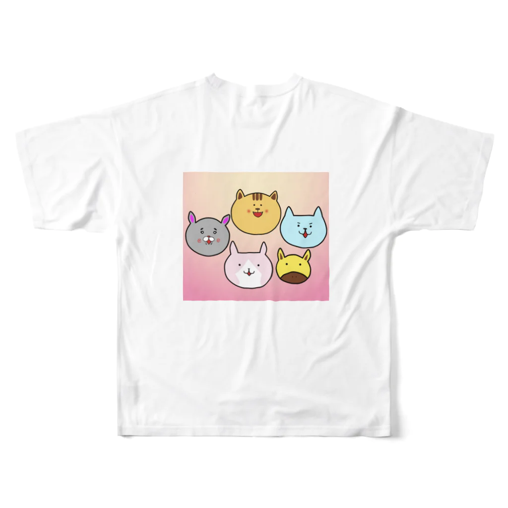 ワイの【おみせやさん】のワイのTシャツ フルグラフィックTシャツの背面