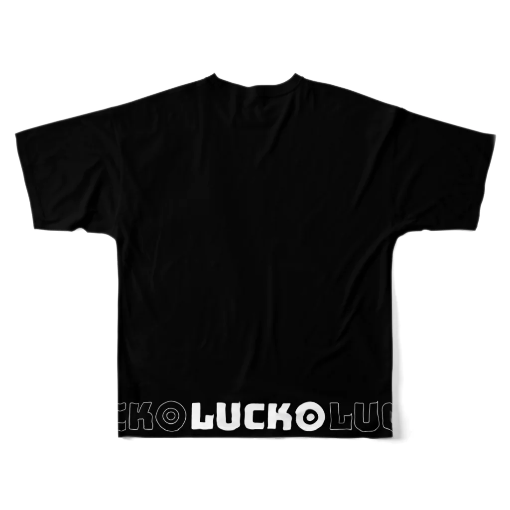 LUCKO【ラッコ】のLUCKO テールロゴTシャツ ホワイト Ssize All-Over Print T-Shirt :back