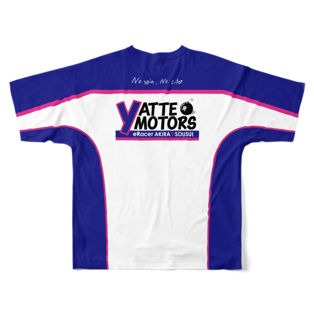 YATTE motorsの【S専用】チームTシャツ フルグラフィックTシャツの背面