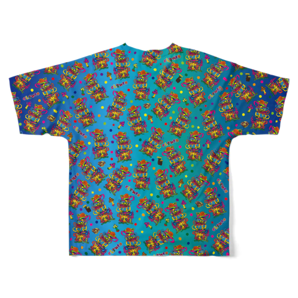 chantoのキノコいっぱい All-Over Print T-Shirt :back