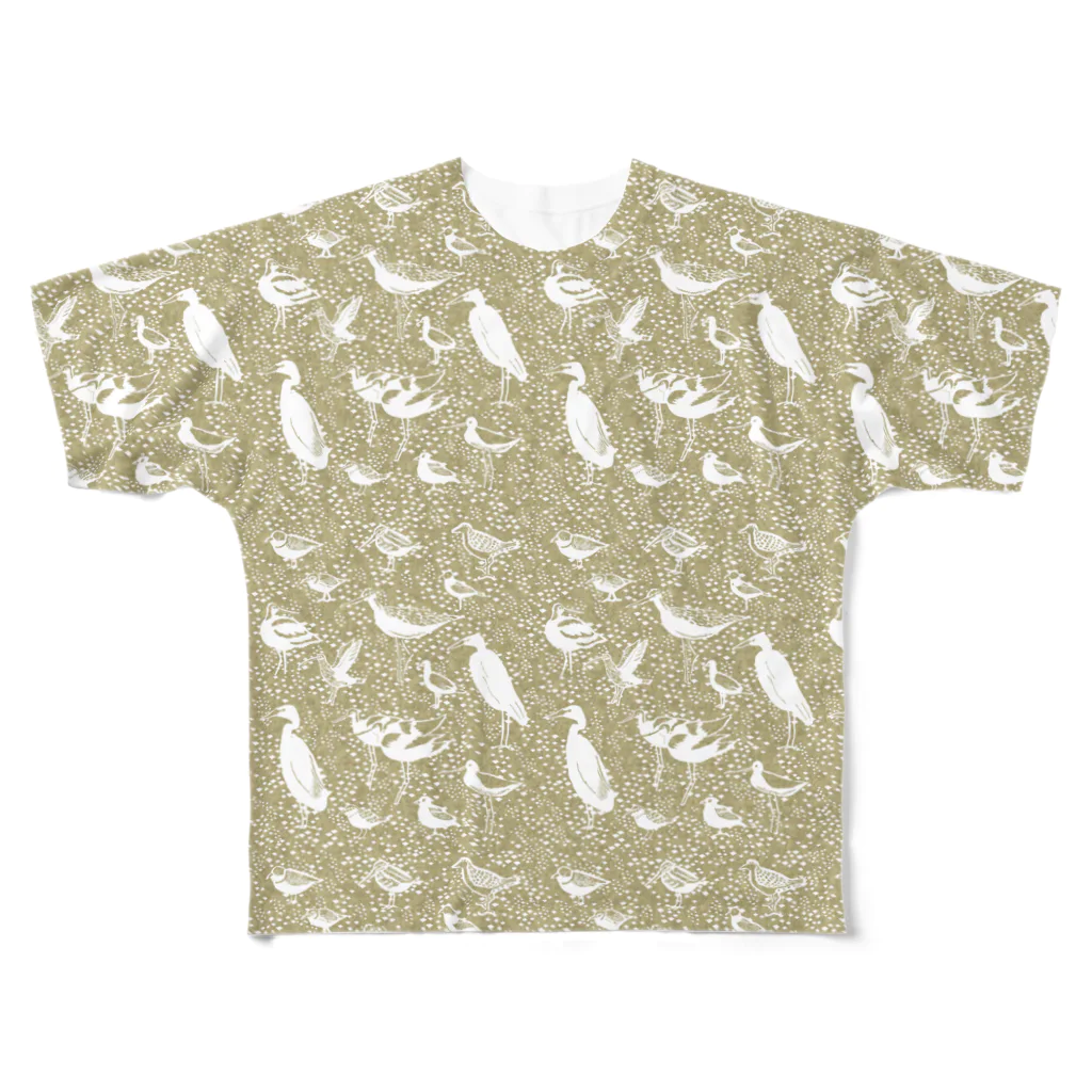 北村ハルコのシギチ2　ベージュ系 All-Over Print T-Shirt