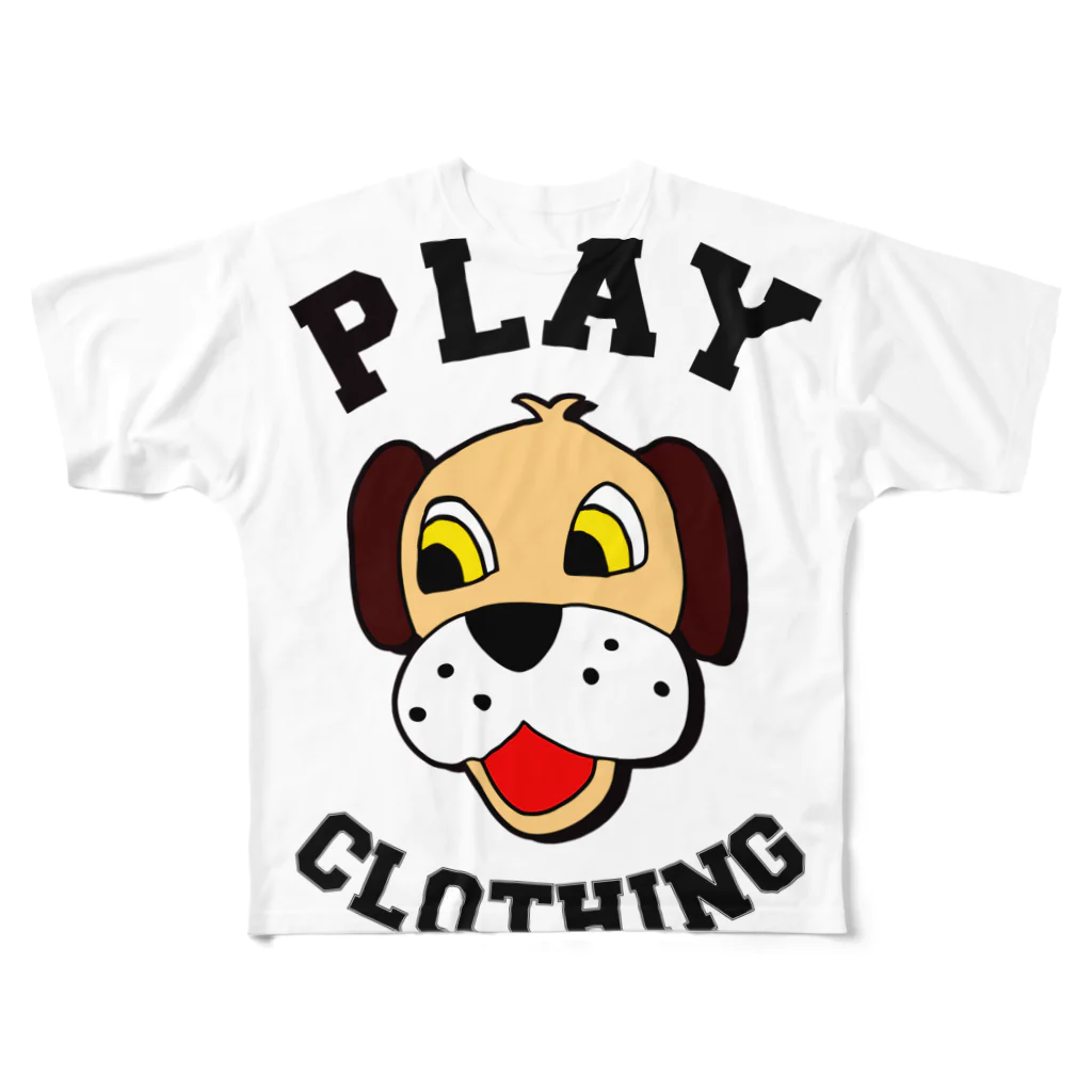 PLAY clothingのLOGO DOG BR ① フルグラフィックTシャツ