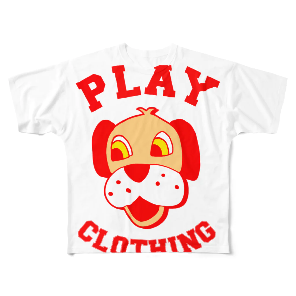 PLAY clothingのLOGO DOG R ① フルグラフィックTシャツ