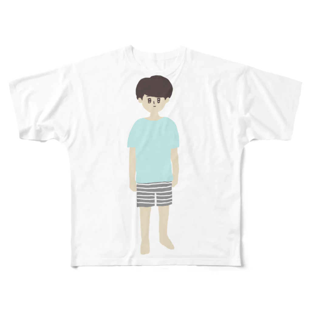 むり子のおとこのこ フルグラフィックTシャツ