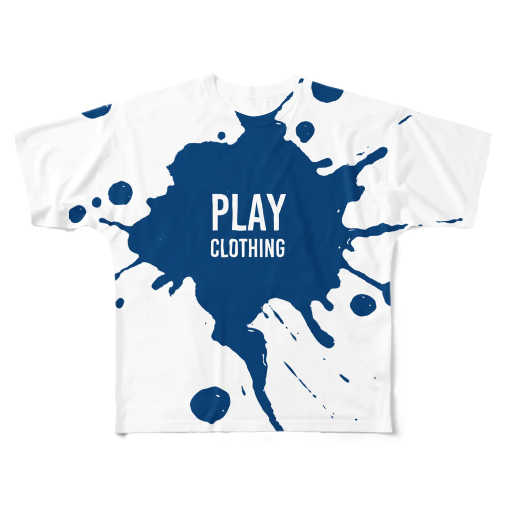 PLAY clothingのSPLASH LOGO  N ① フルグラフィックTシャツ