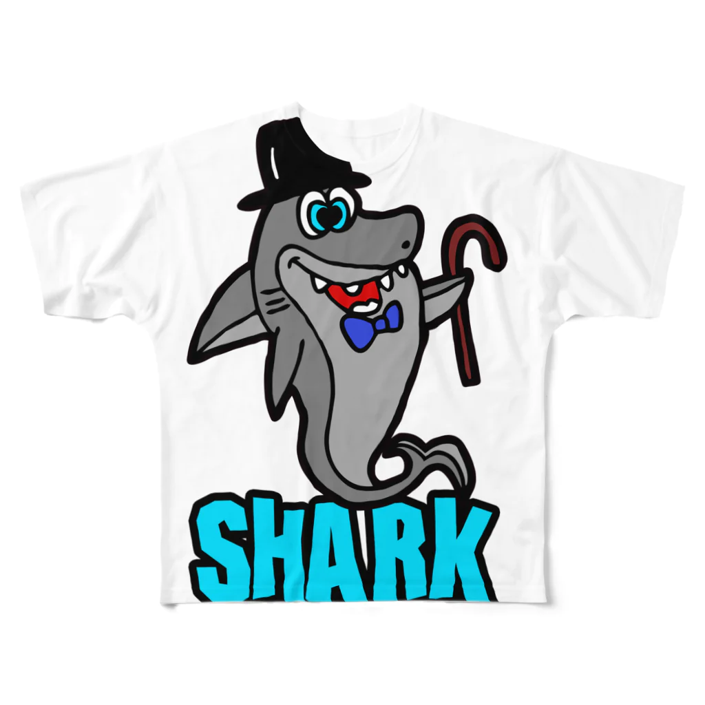 PLAY clothingのHAT  SHARK LB ① フルグラフィックTシャツ