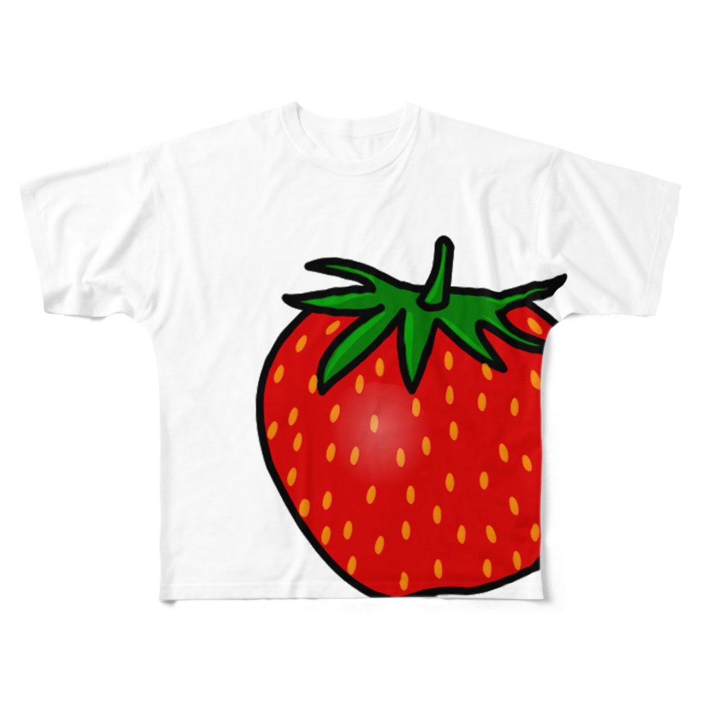 イラストいちごイチゴ苺 株 茶太郎 Chatarou18 のフルグラフィックtシャツ通販 Suzuri スズリ