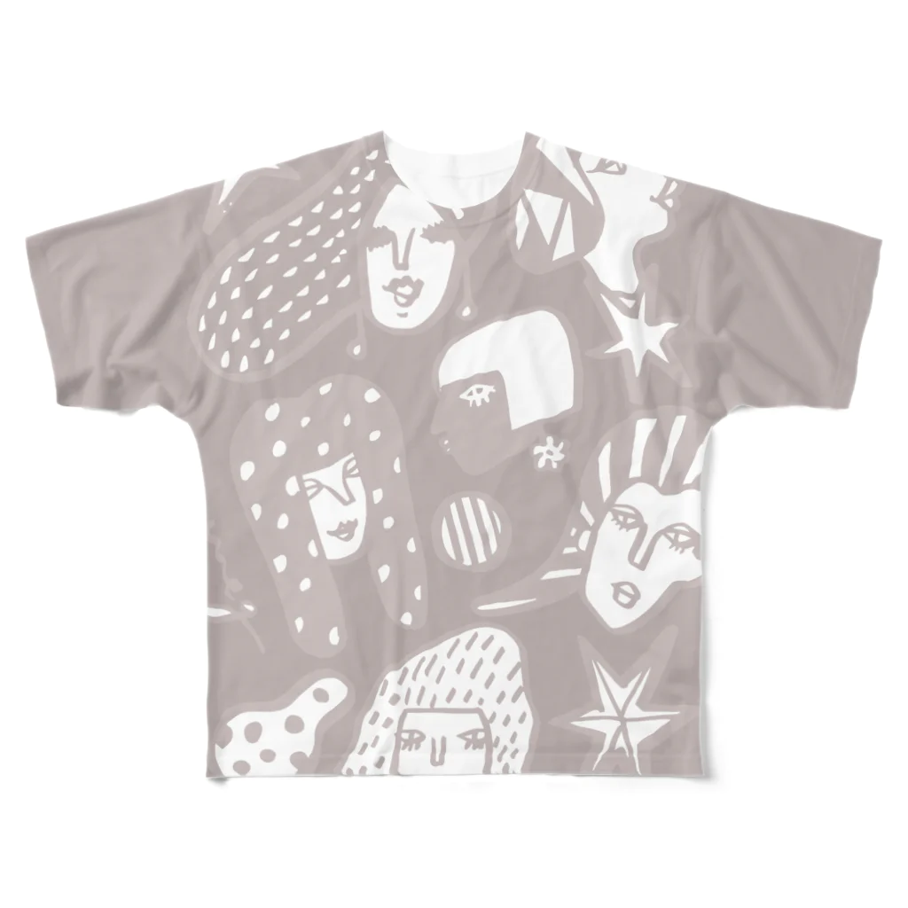 megumiillustrationのBE WOMAN All-Over Print T-Shirt