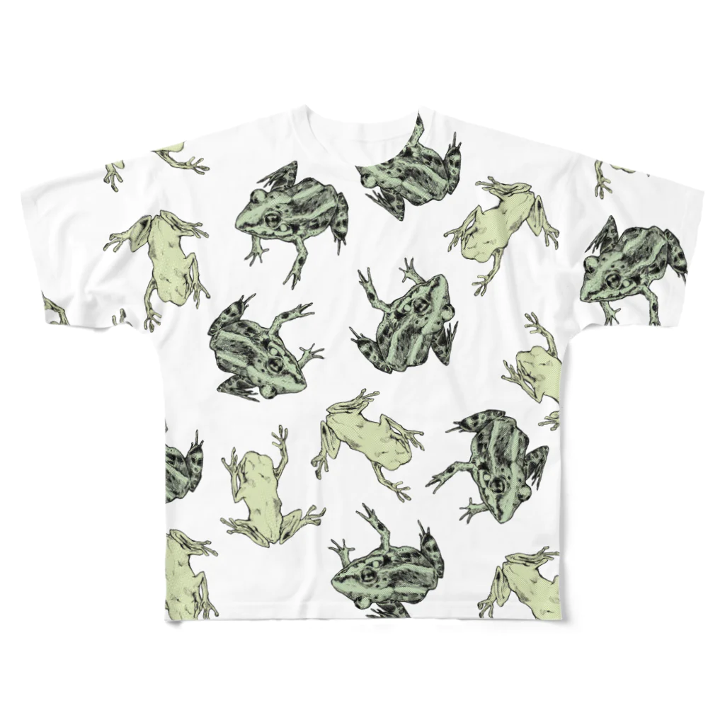 made blueのFrogs フルグラフィックTシャツ