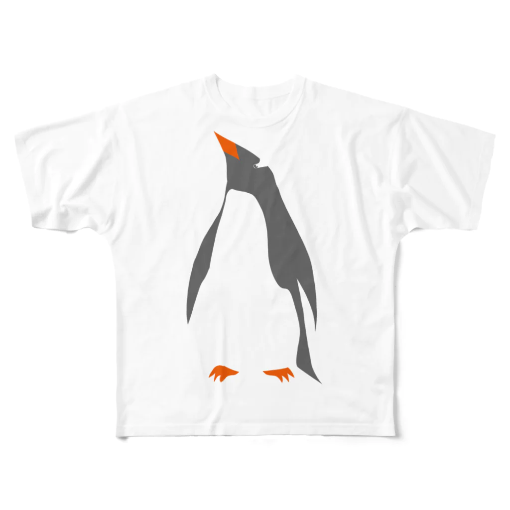 STO-ROBOTのジェンツーペンギン フルグラフィックTシャツ