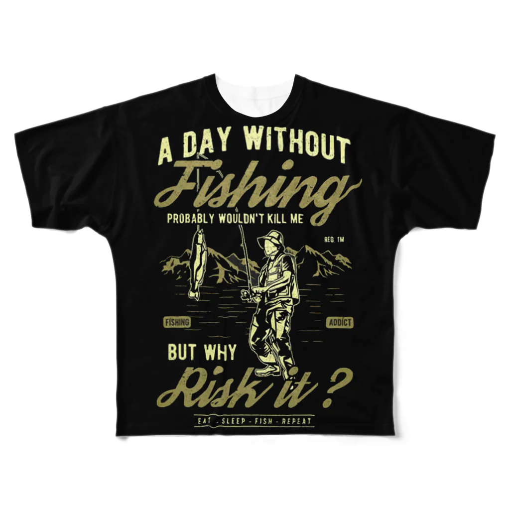 151A（一期一会）のFishing Risk it? フルグラフィックTシャツ