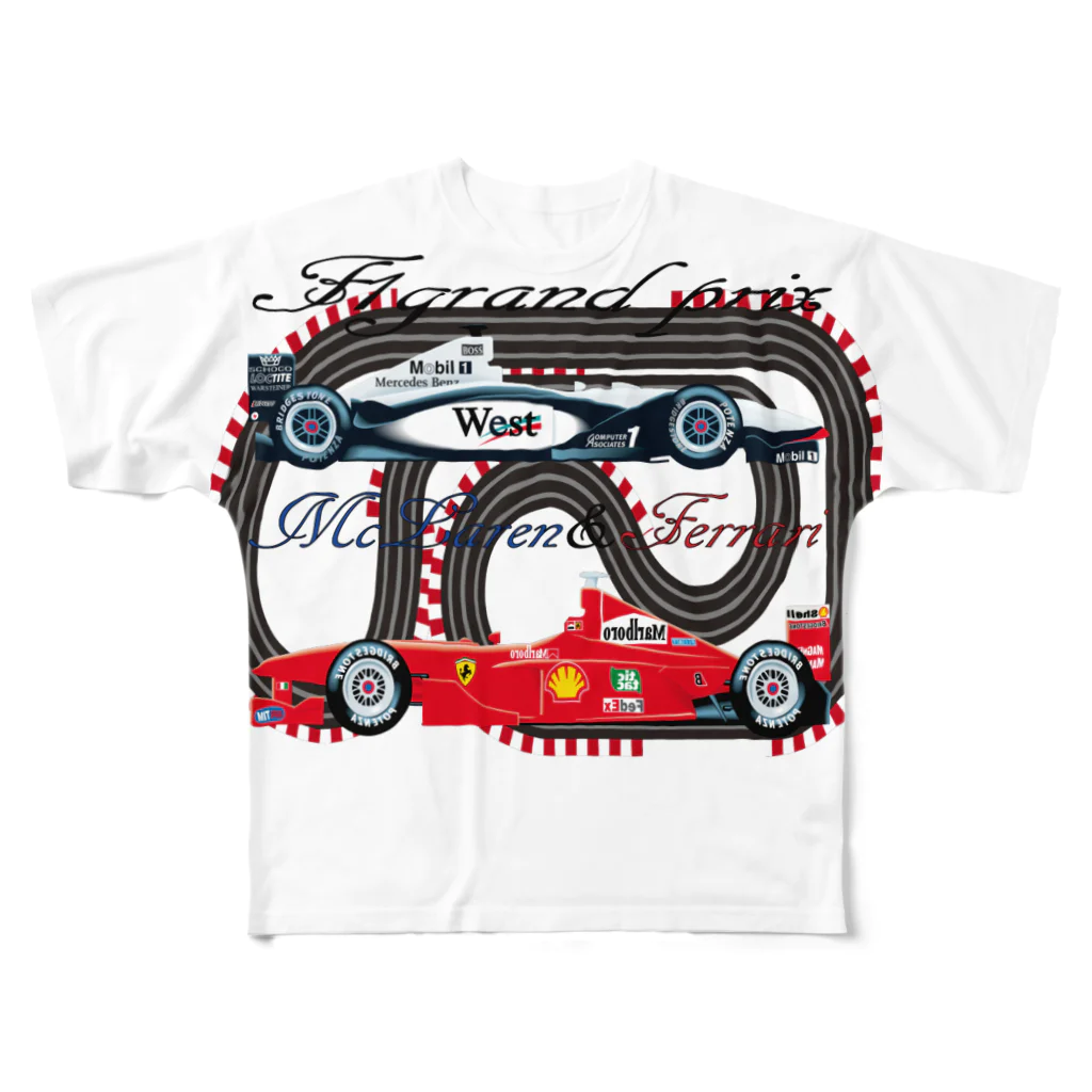 NOMAD-LAB The shopのF1grand prix All-Over Print T-Shirt