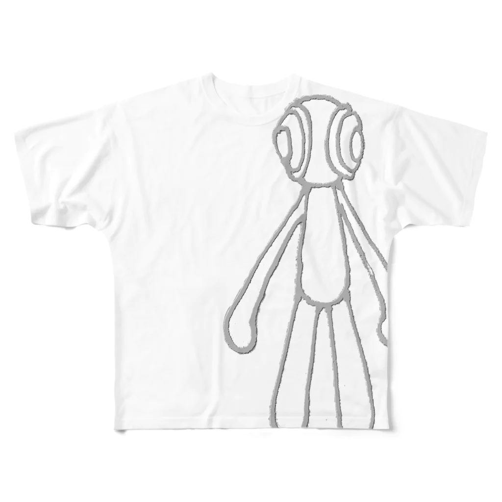 shimmy_sのグリグリくん フルグラフィックTシャツ