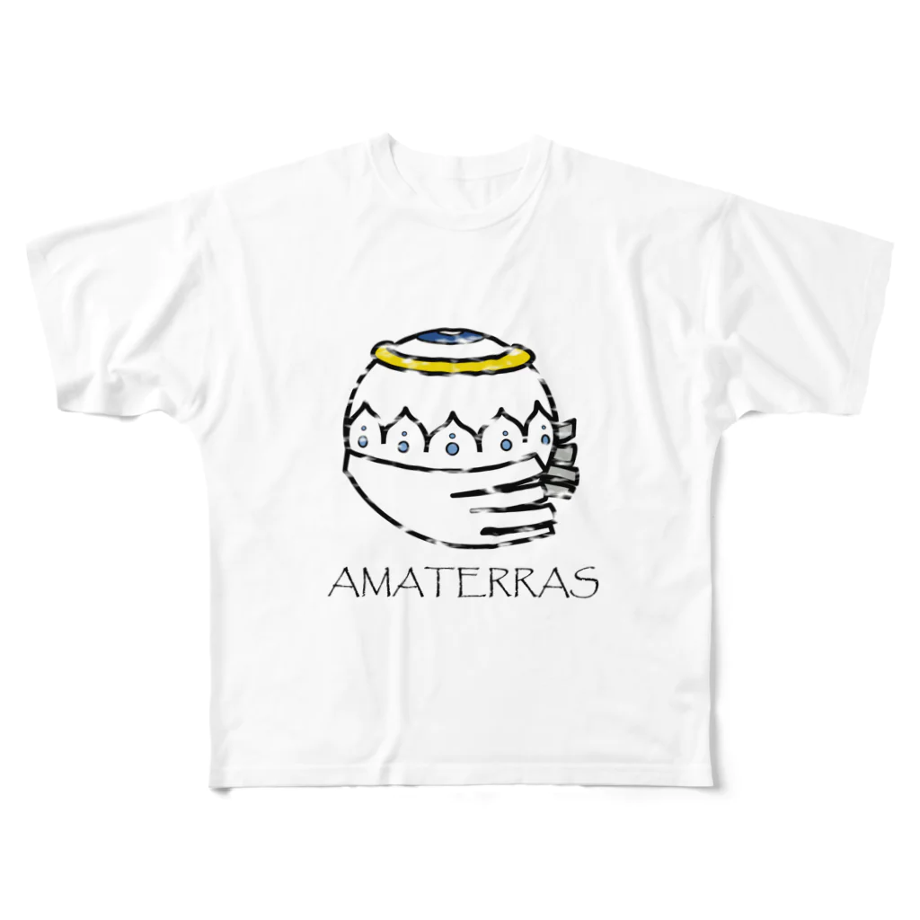 えだまめたろうのAMATERRAS CLOUDY All-Over Print T-Shirt