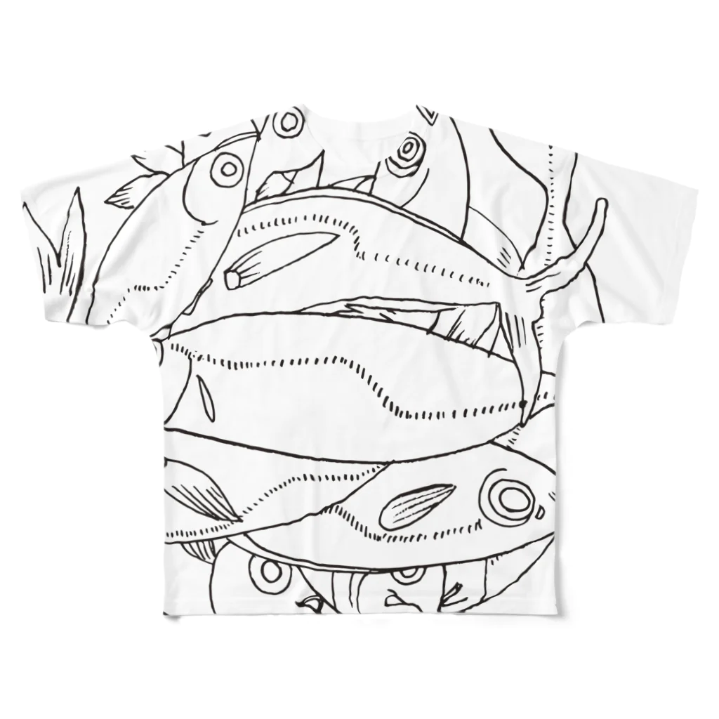 megumiillustrationのAJI フルグラフィックTシャツ