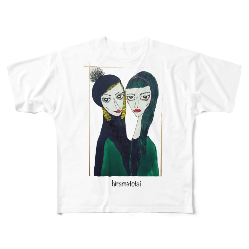 mabiruのhirametotai フルグラフィックTシャツ