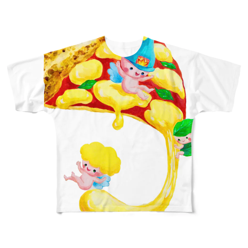 LILY STUDIOのpizza滑り台 All-Over Print T-Shirt