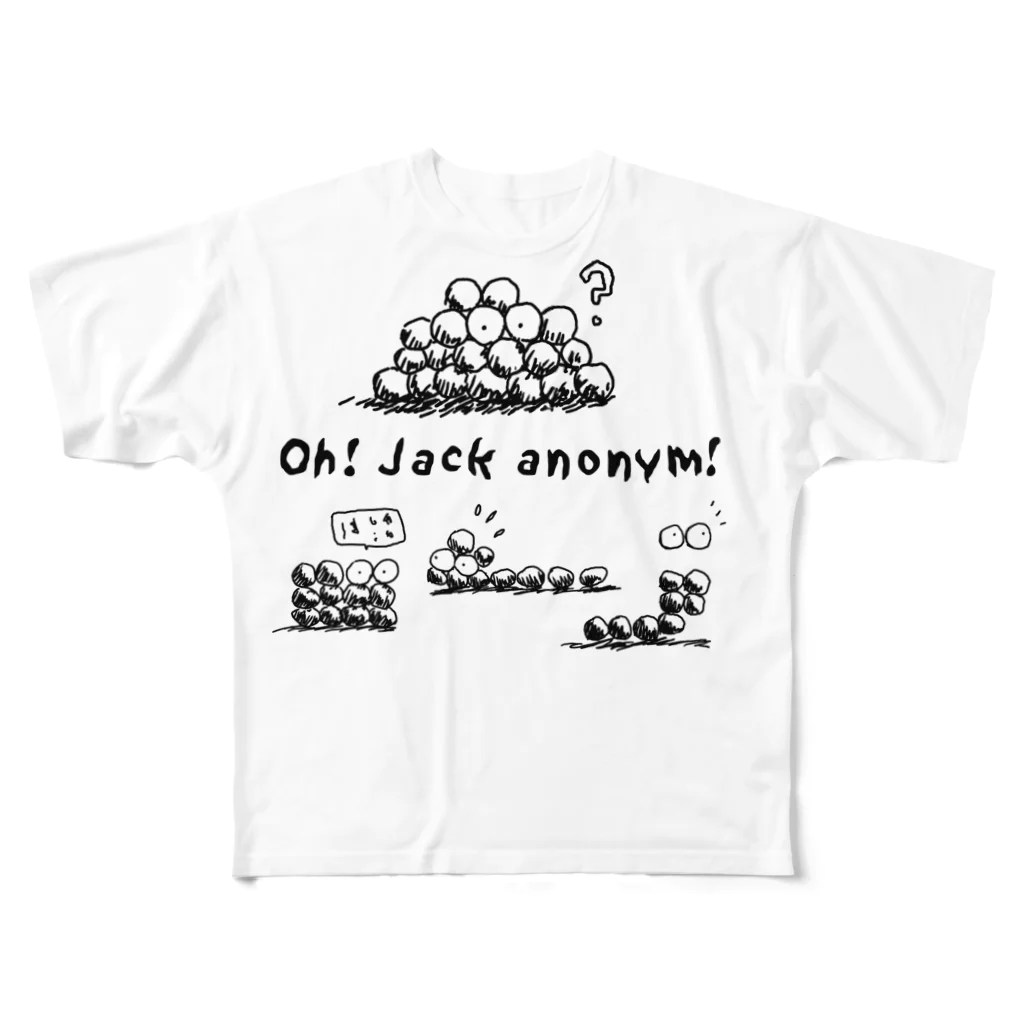 緑CMスタジオのOh! Jack snonym! フルグラフィックTシャツ