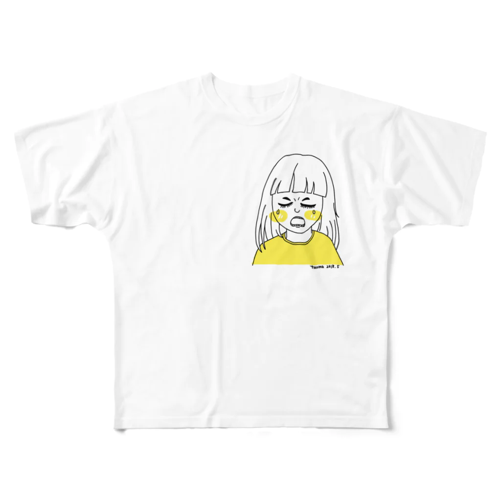 taomaの毎日泣いてる我が子 フルグラフィックTシャツ