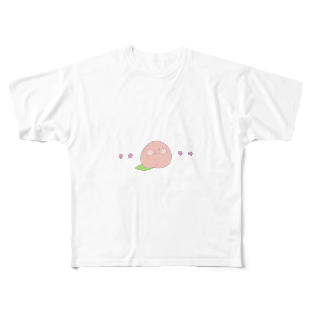 kiriのももちゃん All-Over Print T-Shirt