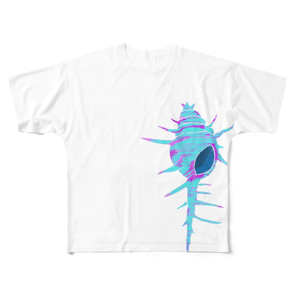 chicodeza by suzuriの貝殻の記憶 フルグラフィックTシャツ