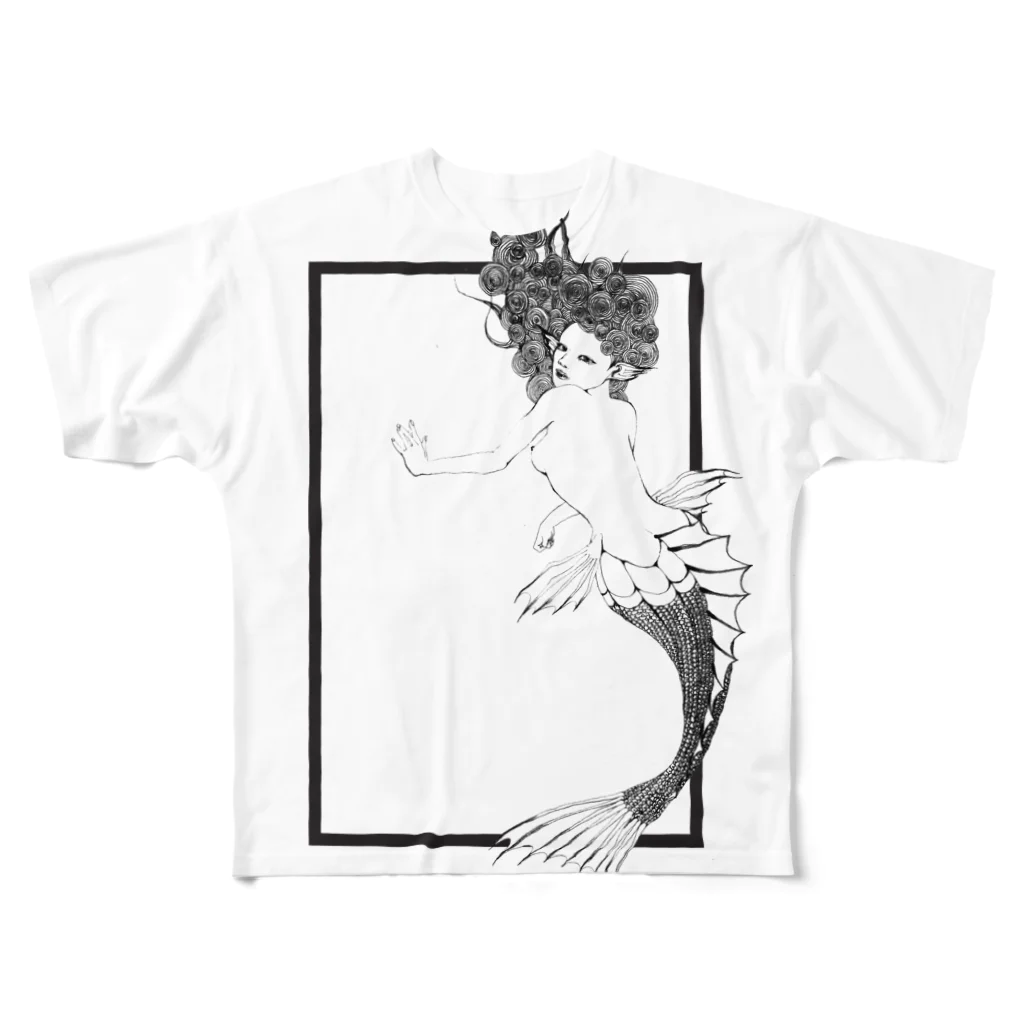 THE VOIDの人魚 フルグラフィックTシャツ