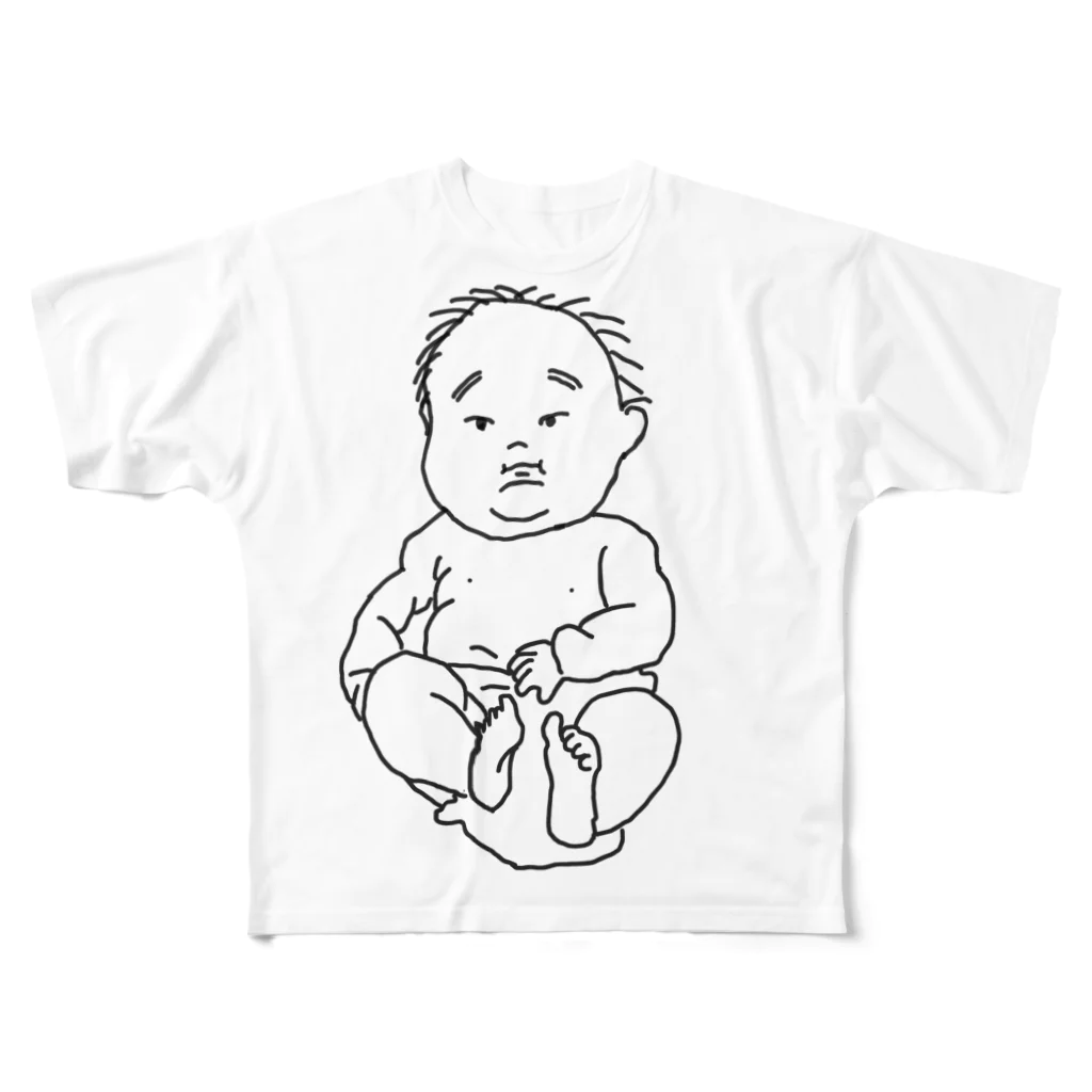 UMAMI MAMIのムチムチベイビー フルグラフィックTシャツ