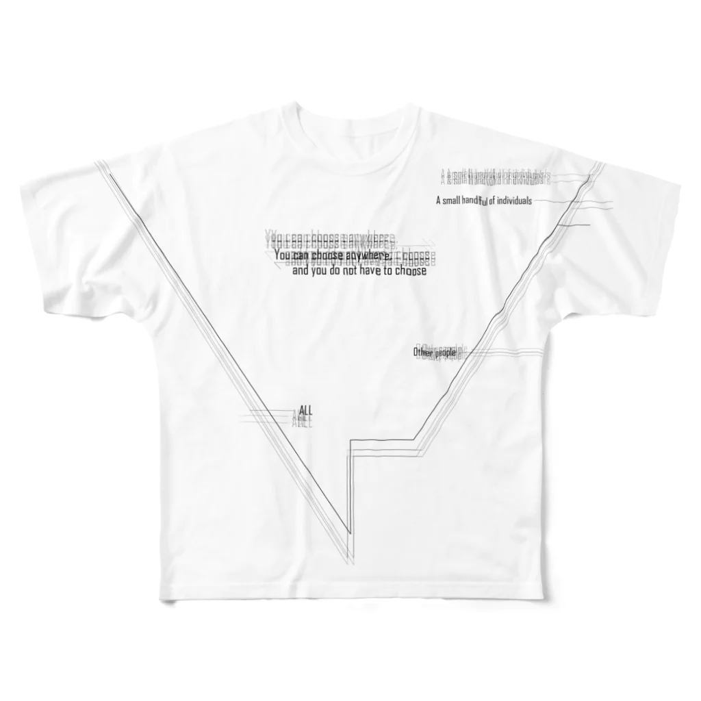 GlitchBuiltのOne for all, All for one All-Over Print T-Shirt