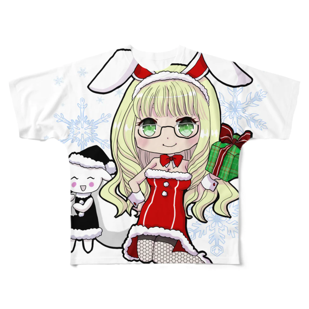 Reina_ariceのうさみみサンタの服 フルグラフィックTシャツ