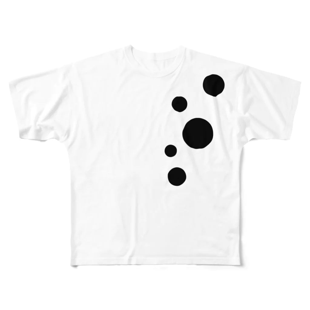 tukurunoのシックな水玉娘 All-Over Print T-Shirt