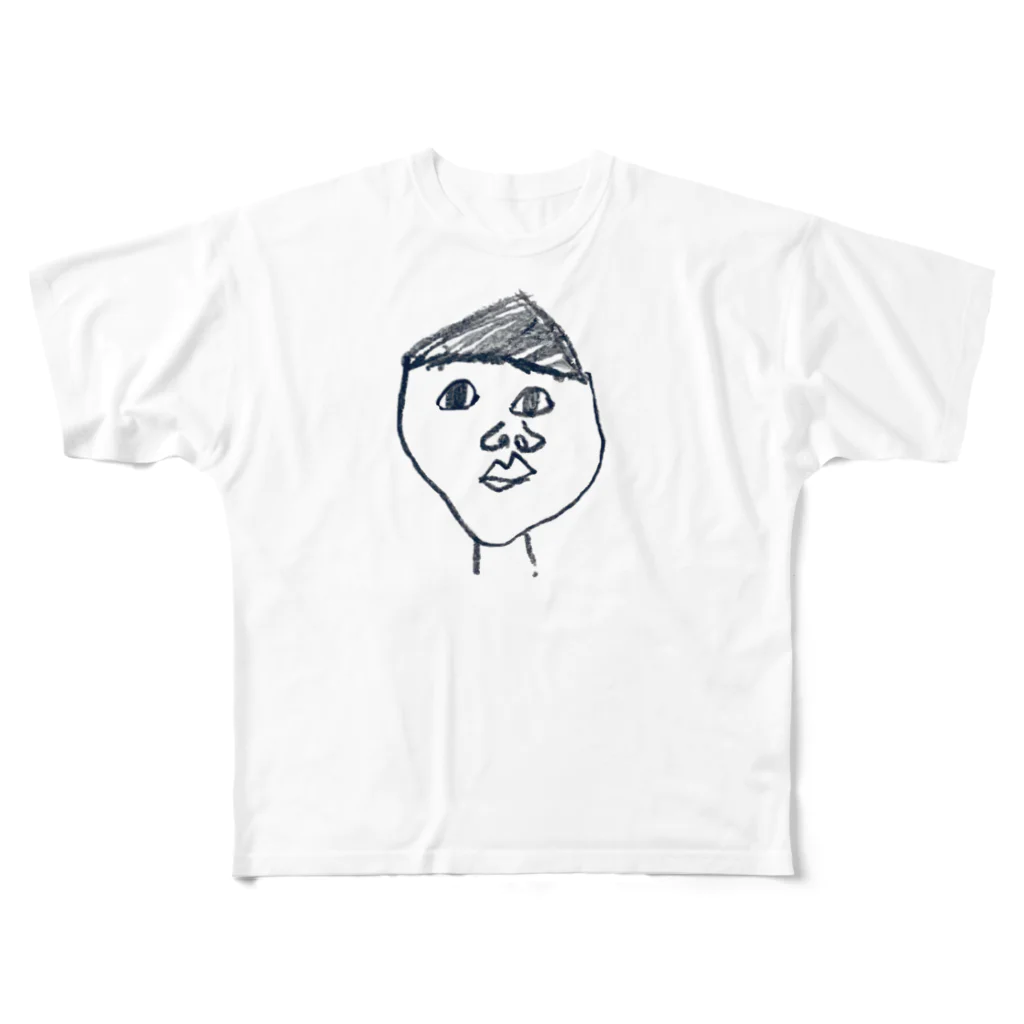 S artclubのpapa フルグラフィックTシャツ