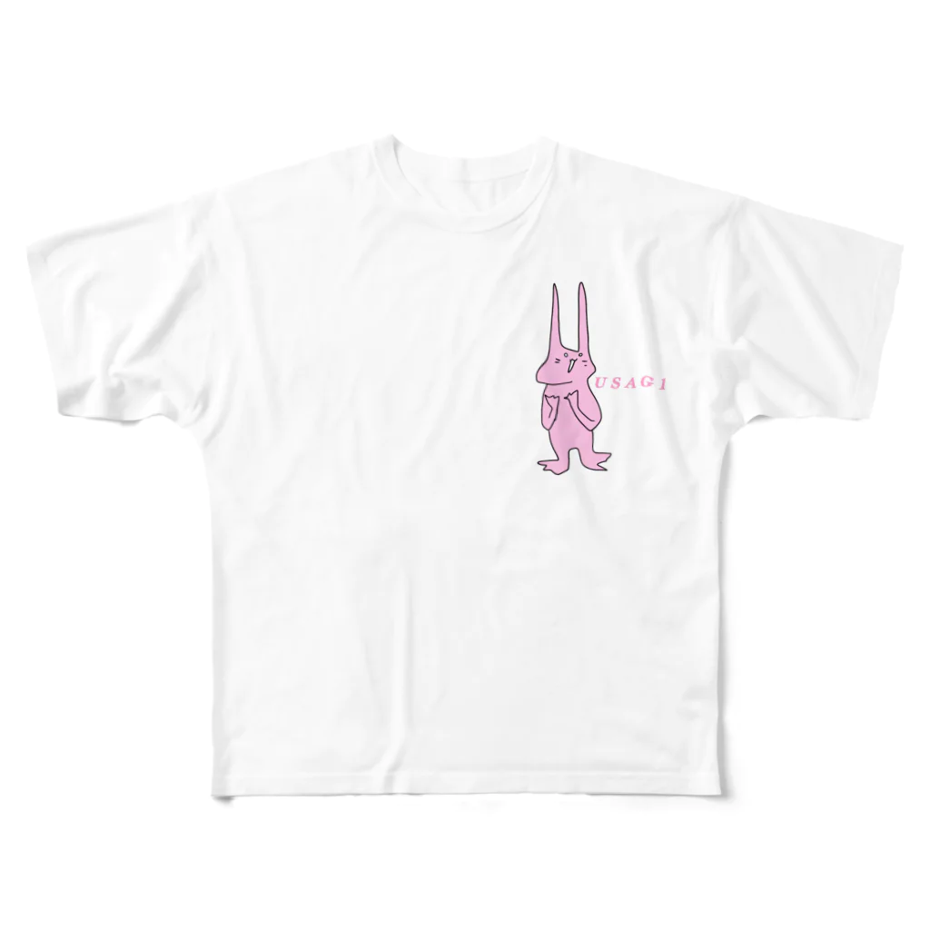 やののUSAGI フルグラフィックTシャツ