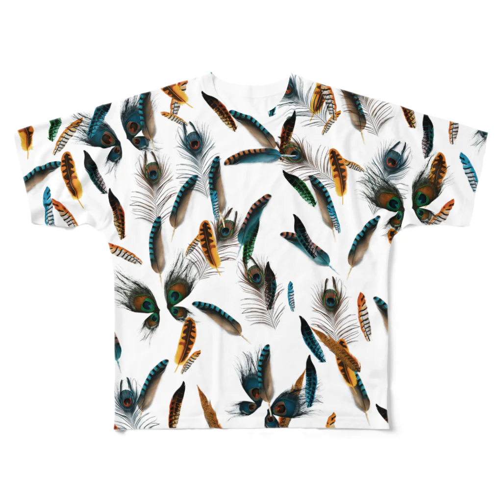 36.8℃のfeather All-Over Print T-Shirt